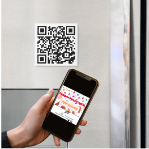 QR-kod för anti-Nosy-personer Funny Magnet