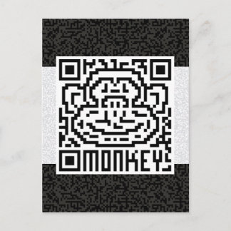 QR-kod för apa Vykort