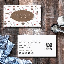 QR-kod för Baking & Cooking Utensils Bakery Cookin Visitkort