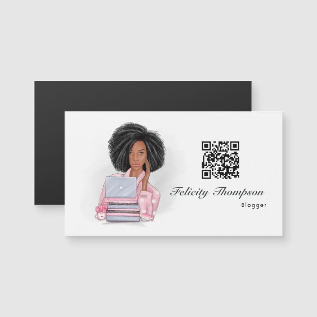 QR-kod för bloggare med chefsstatus (Fram/baksida)