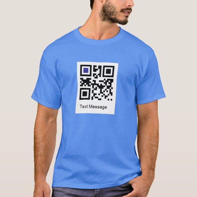 QR-kod för DU ÄR EN IDIOT! Tee Shirt (Framsida)