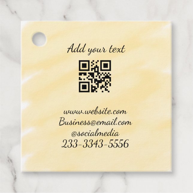QR-kod för enkel anpassningsbar lägger till namnte Gåvor Etiketter (Framsida)