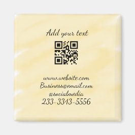 QR-kod för enkel anpassningsbar lägger till namnte Magnet