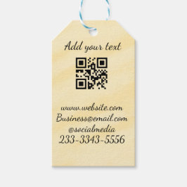 QR-kod för enkel anpassningsbar lägger till namnte Presentetikett