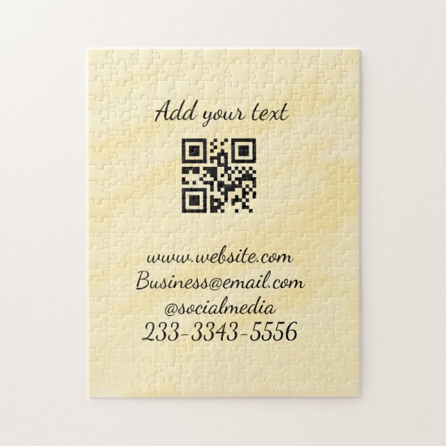 QR-kod för enkel anpassningsbar lägger till namnte Pussel (Vertikal)