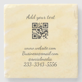 QR-kod för enkel anpassningsbar lägger till namnte Stenunderlägg