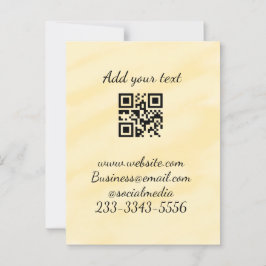QR-kod för enkel anpassningsbar lägger till namnte Vykort