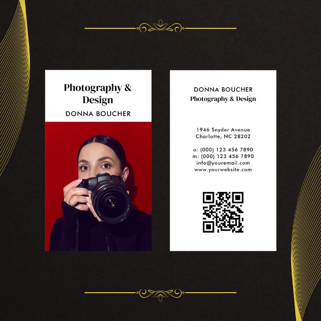 QR-kod för enkel fotoskrivare och Professionell Visitkort (Skapare uppladdad)
