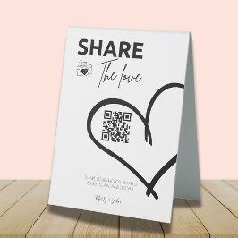 QR-kod för foto kärlek Bröllop
