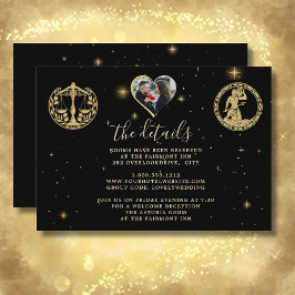 QR-kod för foto med information om bröllop Tilläggskort