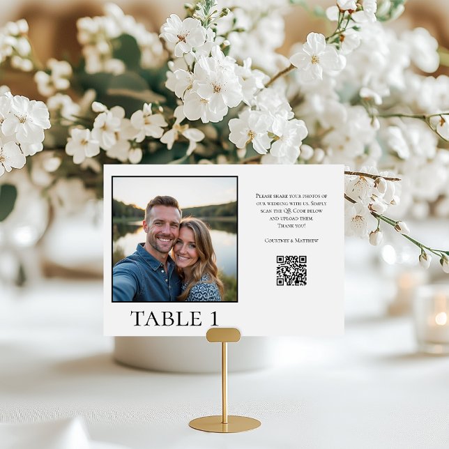QR-kod för fotodelning Bordsnummer (Skapare uppladdad)