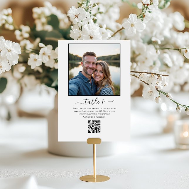 QR-kod för fotodelning Bordsnummer (Skapare uppladdad)