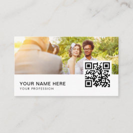 QR-kod för fotograf av bröllop Visitkort