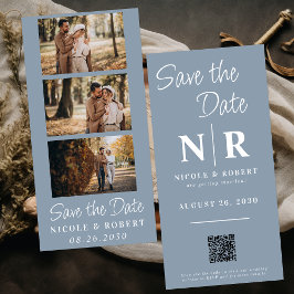 QR-kod för fotostrippa i elegant bröllop Spara Datumet