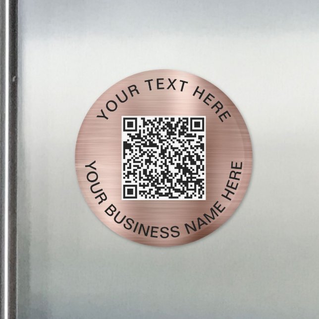 QR-kod för främjande av Ro Guld Magnet (QR Code Promotional Rose Gold Magnet)
