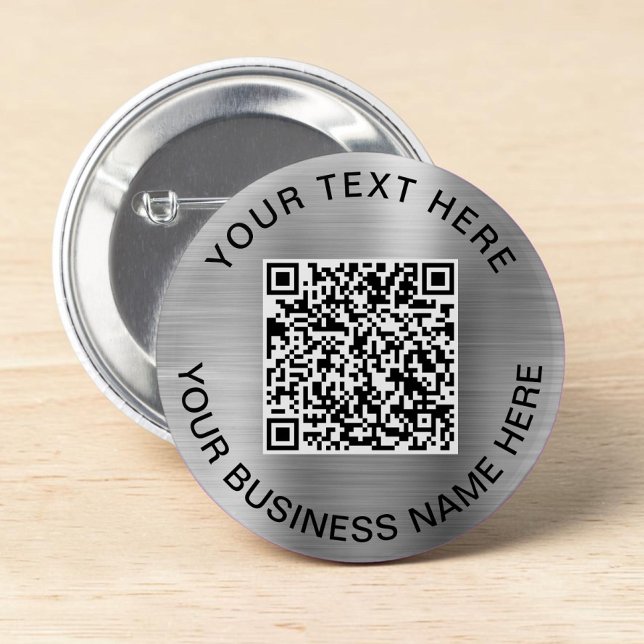 QR-kod för främjande av Silver Knapp (QR Code Promotional Silver Button)