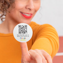 QR-kod för Google-granskning Runt Klistermärke
