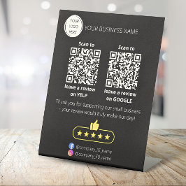 QR-kod för granskning av små företag GOOGLE och YE