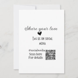  QR-kod för kärlek-sökning lägger till social-info Julkort