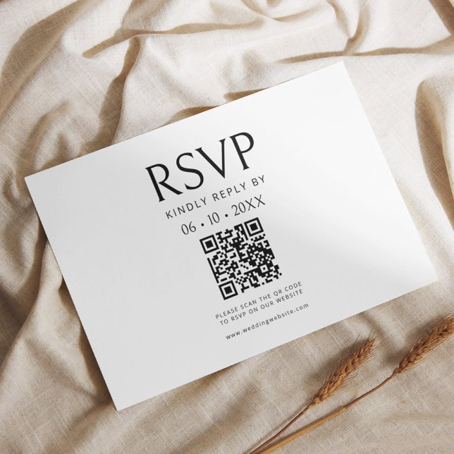 QR-kod för minimalistisk Elegant OSA Kort (Skapare uppladdad)