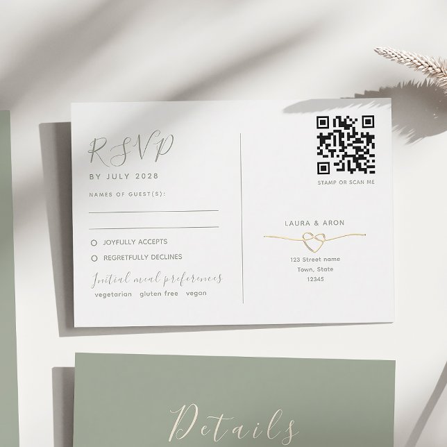 QR-kod för minimalistiskt Bröllop OSA (Skapare uppladdad)