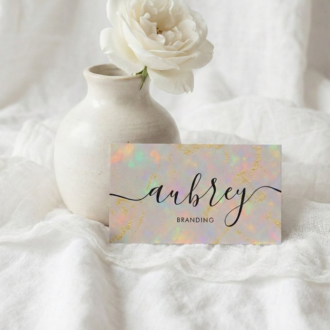 QR-kod för Opal Stone-Logotyp Visitkort (Skapare uppladdad)