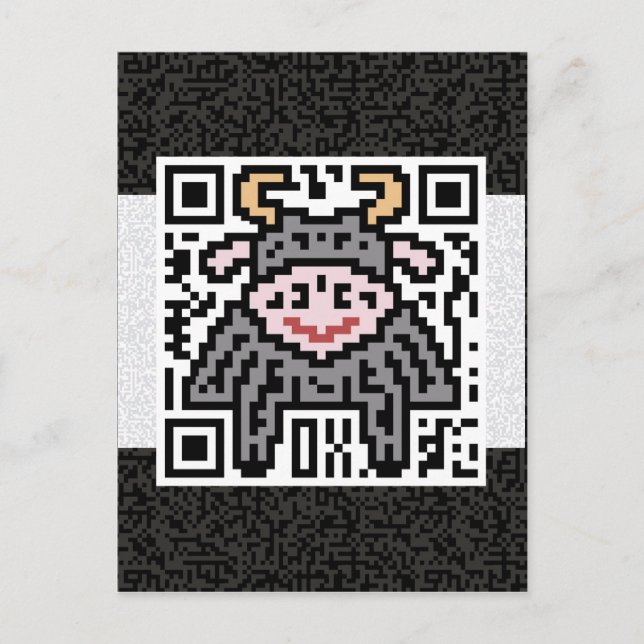 QR-kod för Ox Vykort (Framsida)