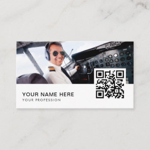 QR-kod för privat flygbolag Visitkort