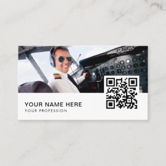 QR-kod för privat flygbolag Visitkort