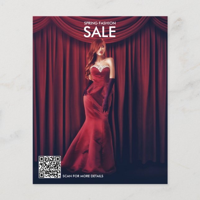 QR-kod för professionell Shop-kampanjfoto Flygblad (Framsidan)