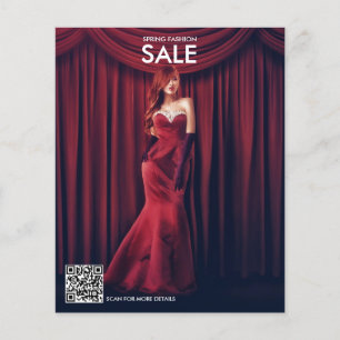 QR-kod för professionell Shop-kampanjfoto Flygblad