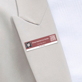 QR-kod för professionellens avbildning Namnbricka
