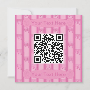 QR-kod för roligt och Finare Musik noter Inbjudningar