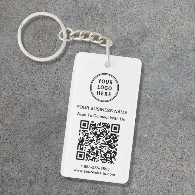 QR-kod för säljfrämjande Logotyp Nyckelring (Skapare uppladdad)
