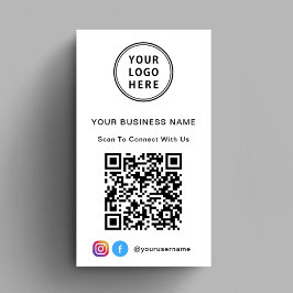 QR-kod för säljfrämjande Logotyp Visitkort