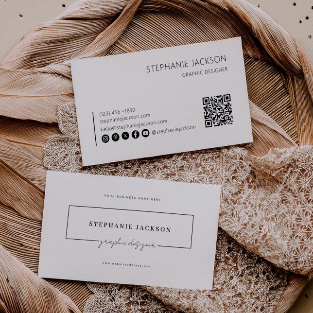QR-kod för skanning av designers-Affärskort Visitkort (Skapare uppladdad)