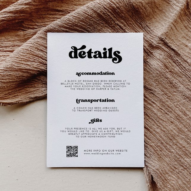 QR-kod för snyggtens svartvitt Tilläggskort (Skapare uppladdad)