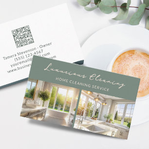 QR-kod för tjänsten Städning av professionell Hous Visitkort