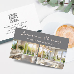 QR-kod för tjänsten Städning av professionell Hous Visitkort