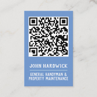 QR-kod för underhåll av handyman och Egendom Visitkort