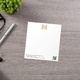 QR-kod för vit logotyp Anteckningsblock