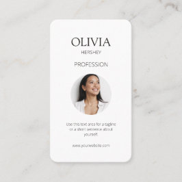 QR-kod för vitt/svart foto-Social Visitkort