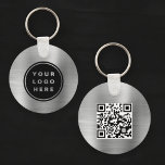 QR-kod Företag Silver Logotyp Marknadsföring  Nyckelring<br><div class="desc">Förbättra ditt varumärkes synlighet med vår QR Code Company Business Logotyp Promotional Keychain. Den här nyckelkedjan är mer än bara en handfull verktyg. Den är en kraftfull marknadsföringspost som ser till att ditt varumärke alltid finns tillgängligt. Den här nyckelkedjan har en logotyp för ditt företag och en QR-kod för anpassningsbarna...</div>