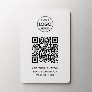 QR-kod Företagets logotyp Professionell Enkel Vi Magnet