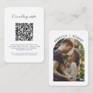 QR-kod Foto Bröllopswebbplats RSVP Tilläggskort
