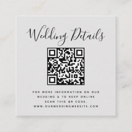 QR-kod Foto RSVP Tilläggskort