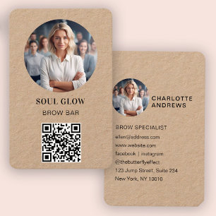 QR-kod, Foto, Salon Visitkort