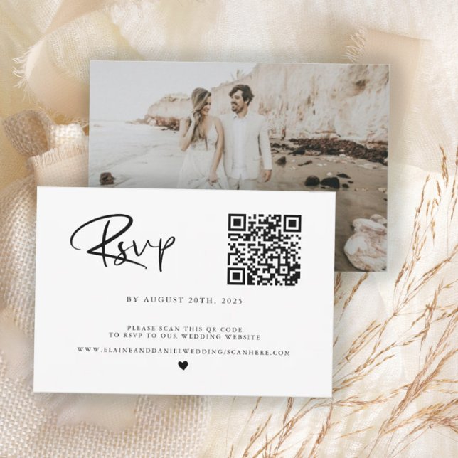 QR-kod Foto Svart & Vitt  OSA Kort (Skapare uppladdad)