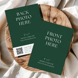 QR-kod Fotokort för Vellum Bröllopsinbjudningar Inbjudningar
