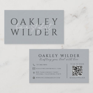 QR-kod Frisör Neutral Visitkort